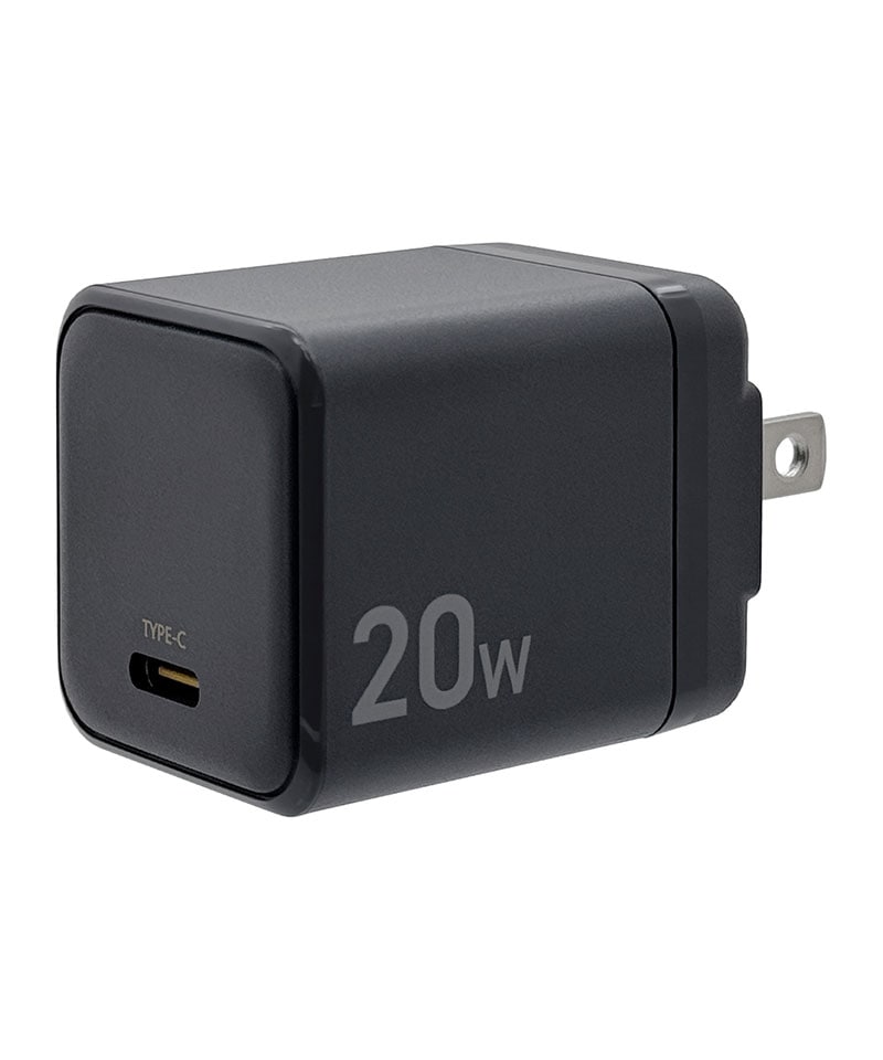 AC���Ŵ� PD�б� ���󥻥�� AC USB Type-C 20W ���� �����б� ���㥳���륰�졼 RACC20W03CGRY ���㥳���륰�졼 RACC20W03CGRY
