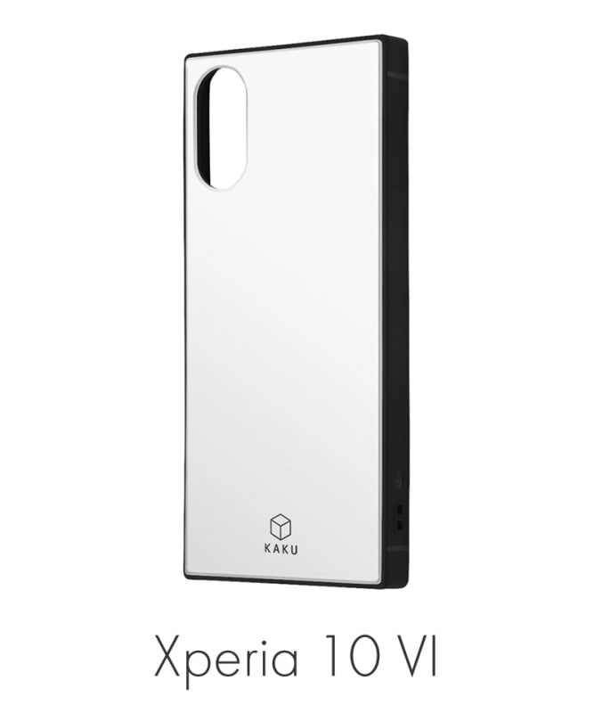 Xperia 10 VI Ѿ׷ ϥ֥åɥ KAKU ۥ磻 INQ-RXP10M6K3TB/W