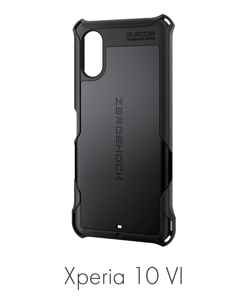 Xperia - みっぴぃー Xperia10Ⅲ ブラック ケース・フィルム付き Xperia 10 VI ZEROSHOCK ブラック PM-X241ZEROBK | ハイブリッド