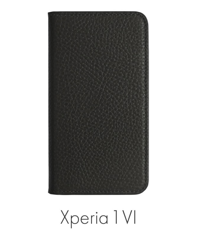 Xperia 1 VI �ܳ� ���ɥꥢ�쥶�� ��Ģ�������� �֥�å� 100061917-001-black