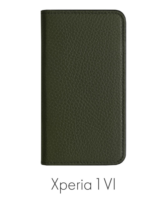 Xperia 1 VI �ܳ� ���ɥꥢ�쥶�� ��Ģ�������� ���������꡼�� 100061917-007-darkgreen