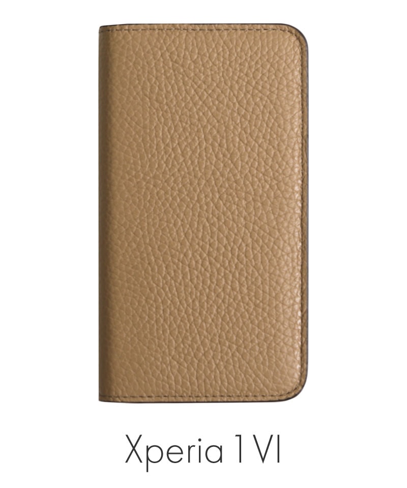 Xperia 1 VI �ܳ� ���ɥꥢ�쥶�� ��Ģ�������� ���ץ����� 100061917-026-cappuccino
