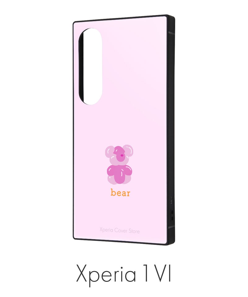 �ڥ��С����ȥ������Xperia 1 VI / Xperia���С����ȥ� ���ꥸ�ʥ�ǥ����� balloon art / �ϥ��֥�åɥ����� KAKU pink_bear IQOEM-XP1M6K3TB/MUR42