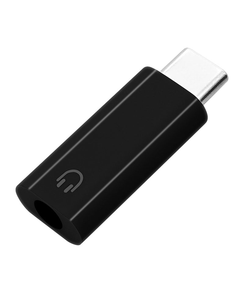 Type-C 3.5mm���ƥ쥪�ߥ˥ץ饰 �Ѵ������ץ� DAC��� �����б� ����ۥ󥸥�å� �֥�å� RHEC35D03BK