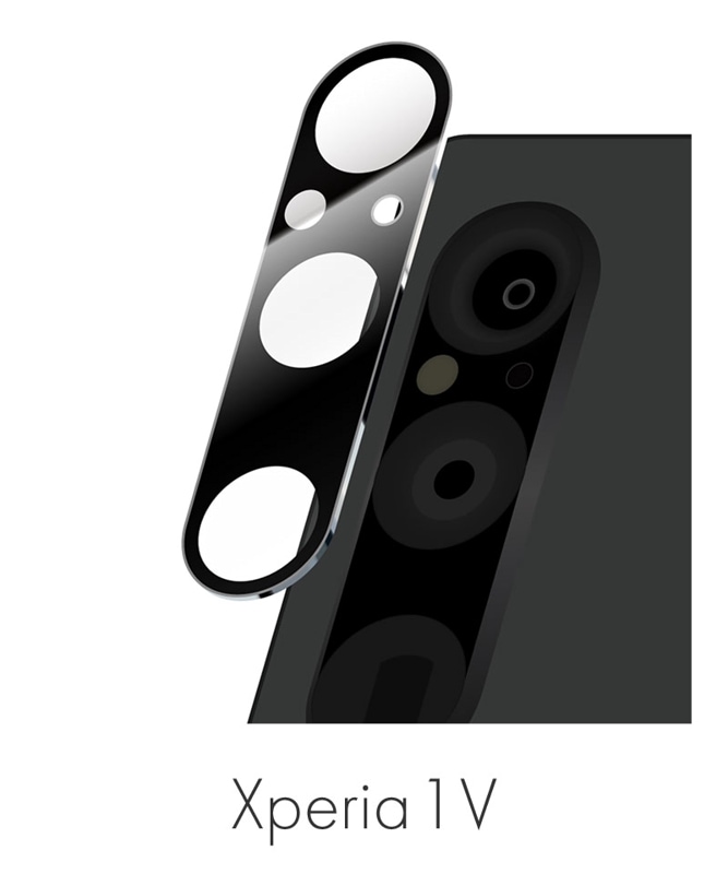 Xperia 1 V ݸ饹ե GLASS PREMIUM FILM 󥺰η ѡꥢ ĶƩ_Ʃ95% LN-23SX1FGLENC