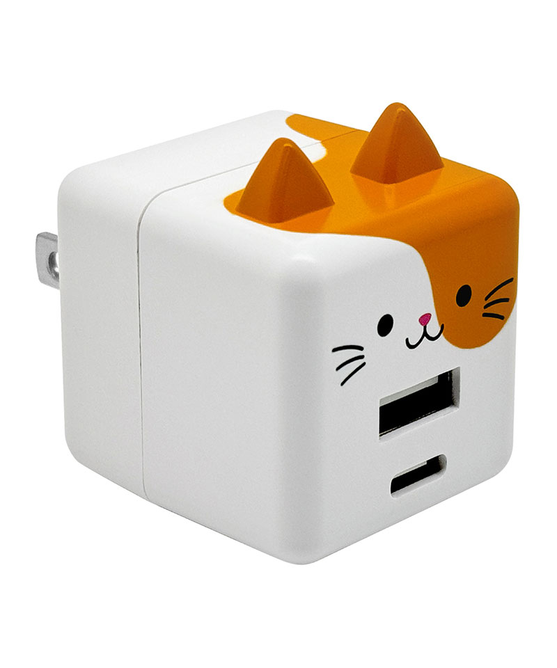 ��Фˤ㡼 USB���Ŵ� 2�ݡ���PD�б� USB Type-C Power Delivery 20W Type-A 2.4A ��Х˥㡼 �쥪 RACCA20W03LEO