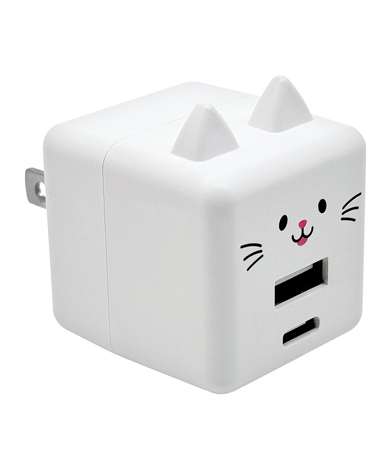 ��Фˤ㡼 USB���Ŵ� 2�ݡ���PD�б� USB Type-C Power Delivery 20W Type-A 2.4A ��Х˥㡼 ����� RACCA20W03MCC