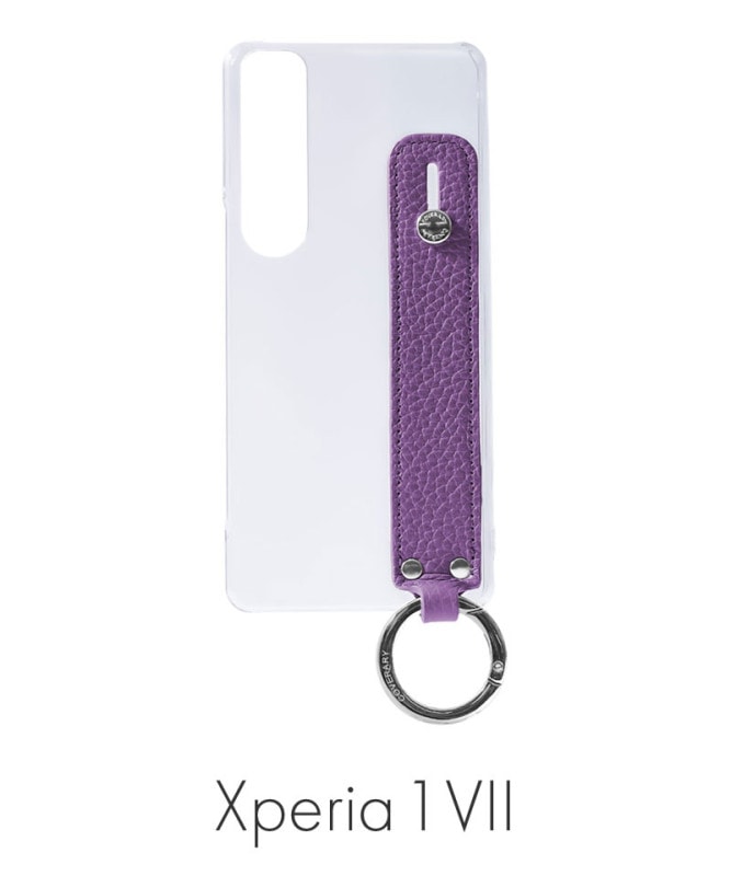 Xperia 1 VII ꥢ ܳ ɥꥢ쥶 ϥɥ٥դ ̥ ѡץ 100062351-1067-019-purple