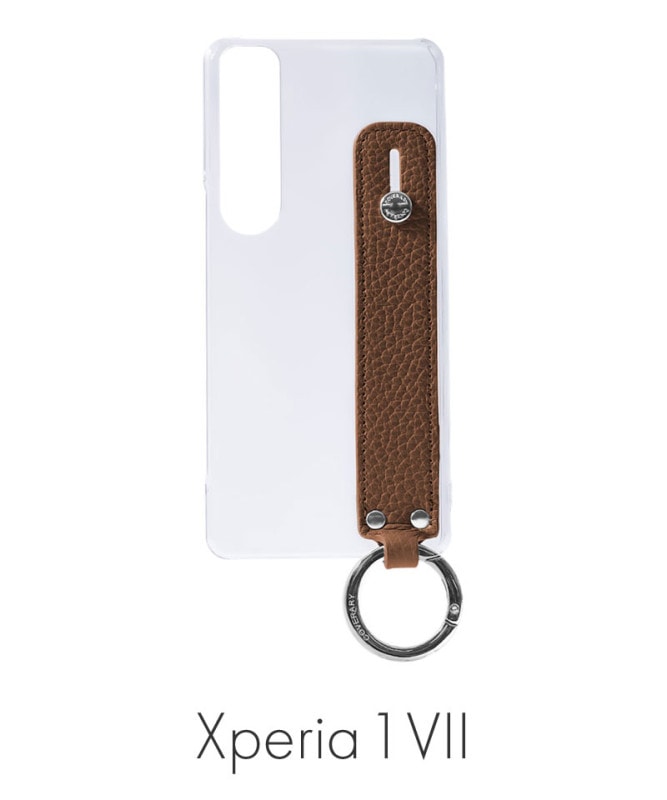 Xperia 1 VII ꥢ ܳ ɥꥢ쥶 ϥɥ٥դ ̥ ֥饦 100062351-1067-027-brown