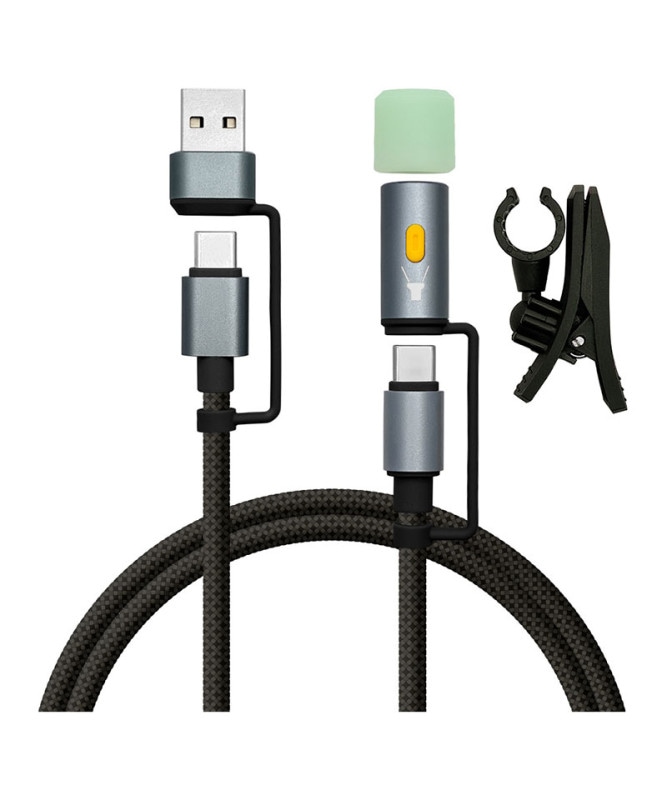 ޥ ֥ PDб AѴ LED 饤Ƚ ̿ Type-C to Type-C Type-A 60W 3A 1.2m ɺ ȥɥ ֥å R12CACCLED3A01BK ֥å R12CACCLED3A01BK