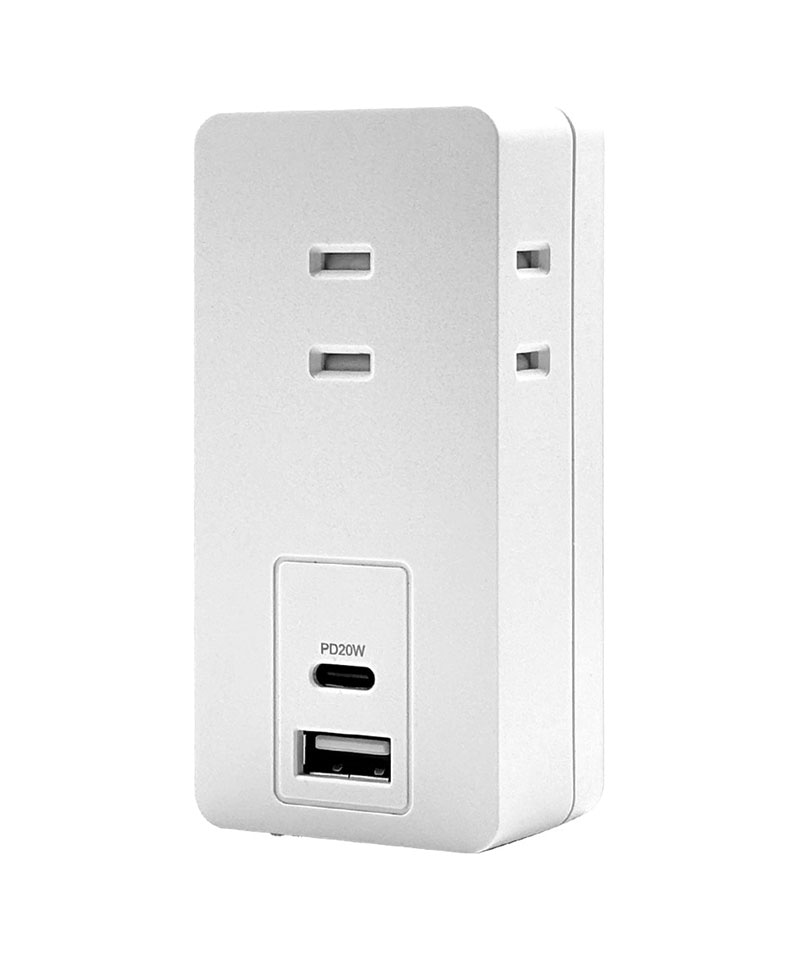���Ŵ� AC�����ץ��� AC���Ŵ�  USB�ݡ��� ������C USB Type-C PD �ѥ�ǥ�Х꡼ 20��å� 3���󥻥�� ������A USB Type-A 15W �ۥ磻�� iPhone Android ���ޥ� R3ACCA20W01WH �ۥ磻�� R3ACCA20W01WH
