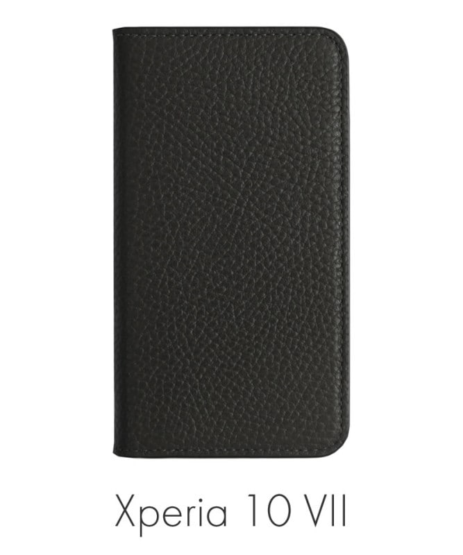 Xperia 10 VII �ܳ� ���ɥꥢ�쥶�� ��Ģ�������� �֥�å� 100061917-1080-001-black