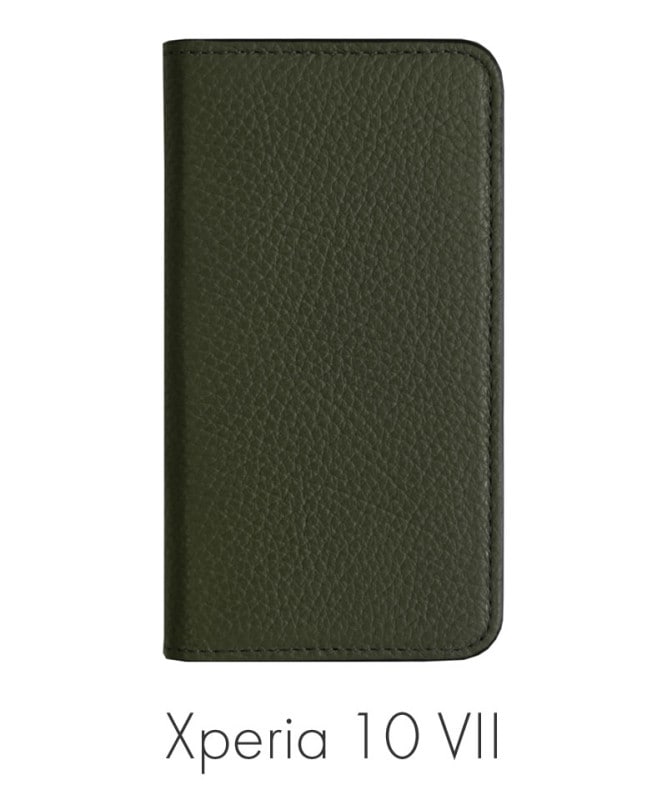 Xperia 10 VII �ܳ� ���ɥꥢ�쥶�� ��Ģ�������� ���������꡼�� 100061917-1080-007-darkgreen