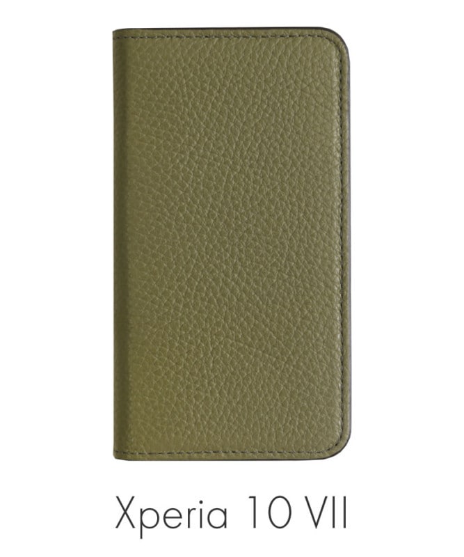 Xperia 10 VII �ܳ� ���ɥꥢ�쥶�� ��Ģ�������� ������ 100061917-1080-008-khaki