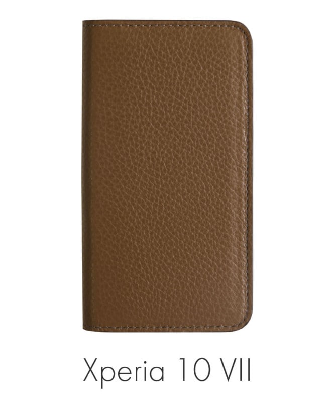 Xperia 10 VII ܳ ɥꥢ쥶 Ģ ֥饦 100061917-1080-027-brown