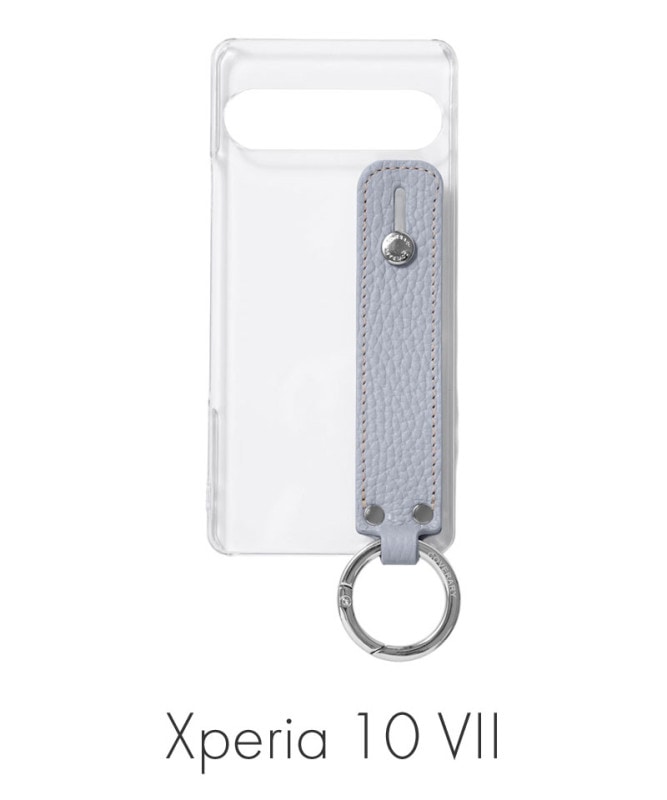 Xperia 10 VII ���ꥢ������ �ܳ� ���ɥꥢ�쥶�� �ϥ�ɥ٥���դ� ���̥����� �֥롼���졼 100062351-1080-005-bluegray
