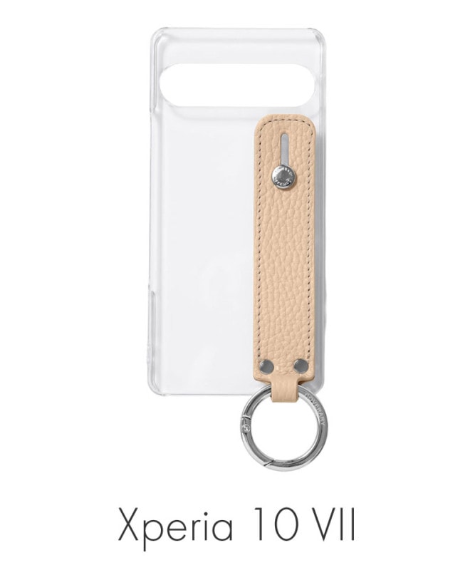 Xperia 10 VII ꥢ ܳ ɥꥢ쥶 ϥɥ٥դ ̥  100062351-1080-014-ecru