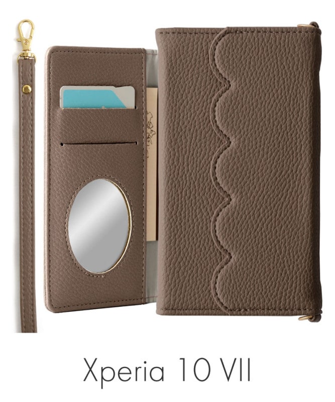 Xperia 10 VII 쥶 ޤ å׷ ȥå Ģ ֥饦 100062571-1080-brown