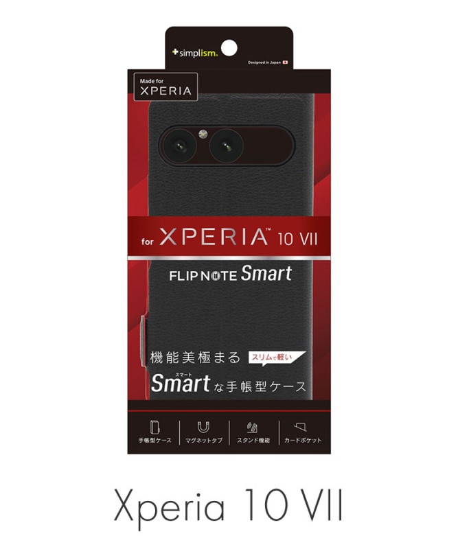 Xperia 10 VII [Smart FlipNote] �������ޡ��ȥե�åץΡ��ȥ����� �֥�å� TR-XP255-FNS-LBK