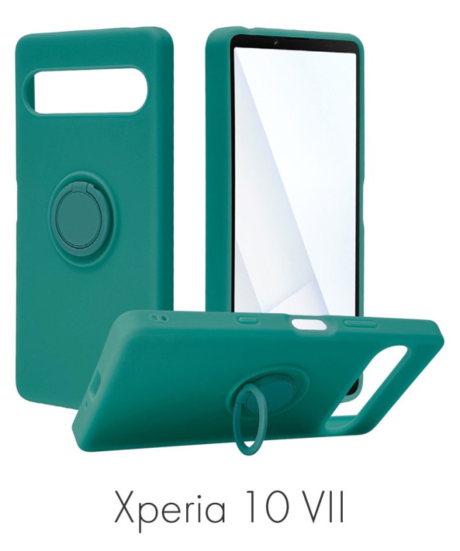 Xperia 10 VII  С դ եȥ TPU ޥۥդ ɻ  ȥåץۡ 饹Хʥ GR ꡼ 9270XP107TPRGR