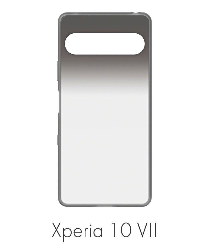 ソニー純正 Style Cover for Xperia 10 VII BK チャコールブラック XQZ