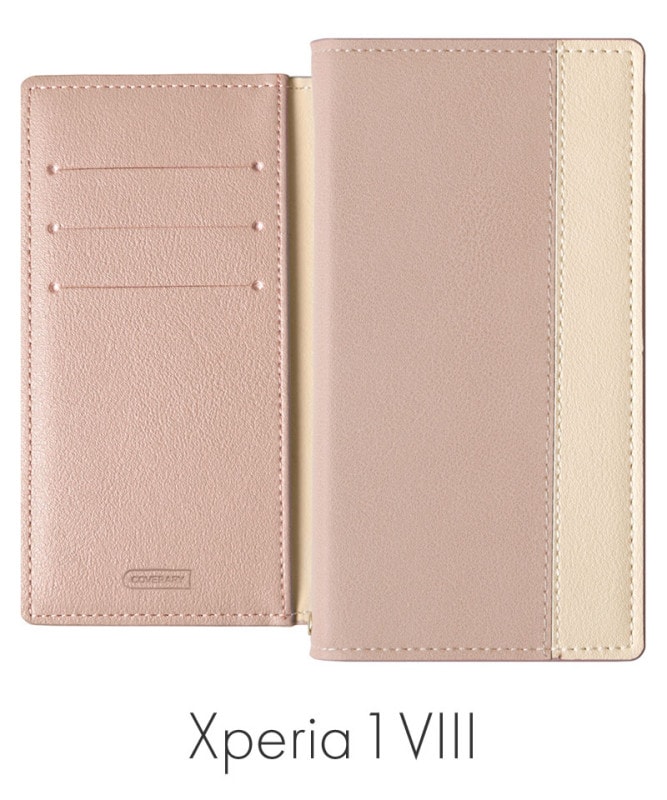 Xperia 1 VIII ����������쥶�� ɽ�Х����顼 ������ɵ�ǽ ��Ģ�������� �ԥ� 100061865-1190-pink