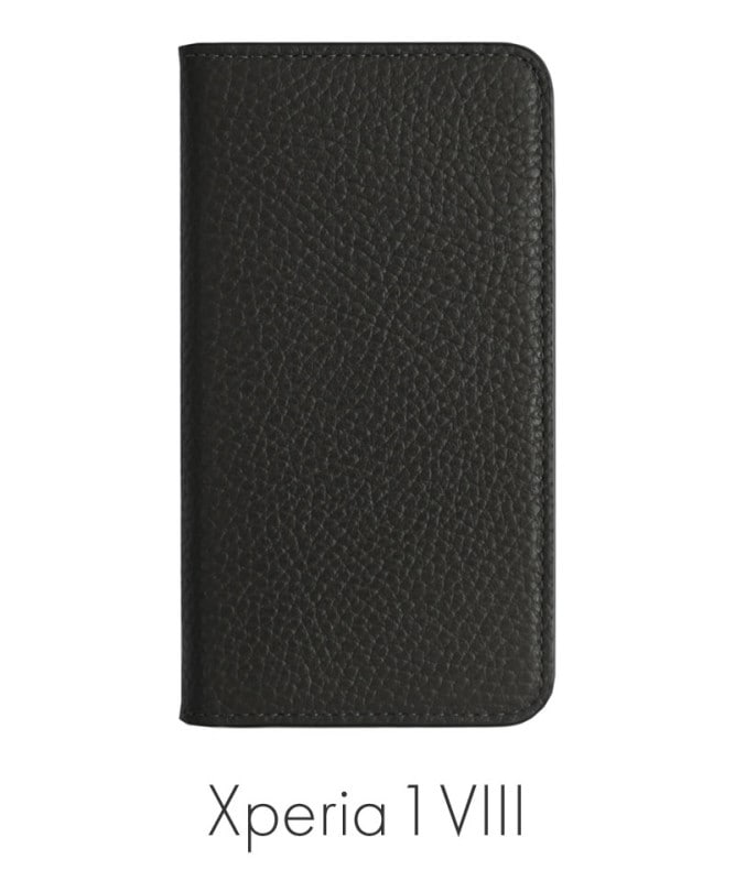 Xperia 1 VIII �ܳ� ���ɥꥢ�쥶�� ��Ģ�������� �֥�å� 100061917-1190-001-black