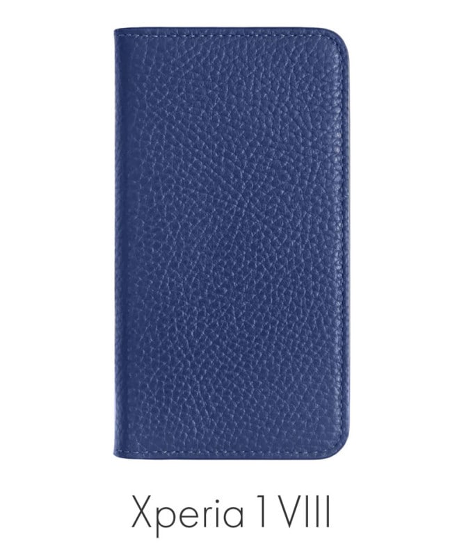 Xperia 1 VIII �ܳ� ���ɥꥢ�쥶�� ��Ģ�������� �֥롼 100061917-1190-003-blue