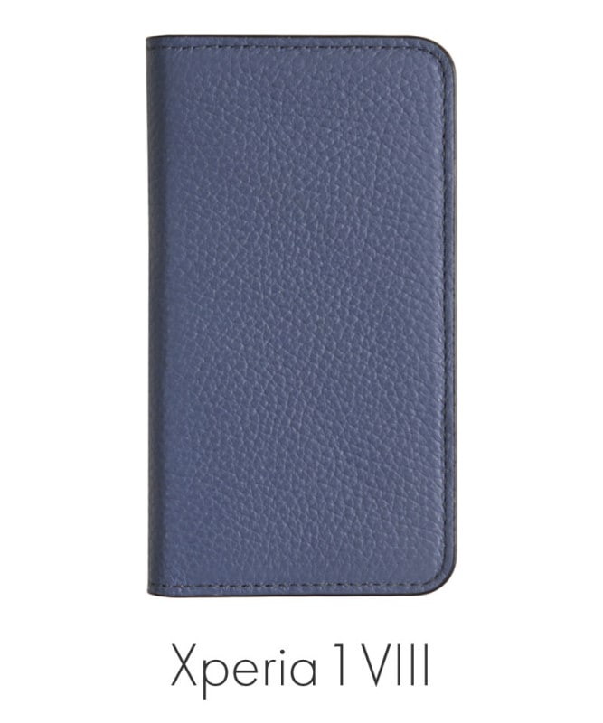 Xperia 1 VIII �ܳ� ���ɥꥢ�쥶�� ��Ģ�������� ���⡼���֥롼 100061917-1190-004-smokeblue