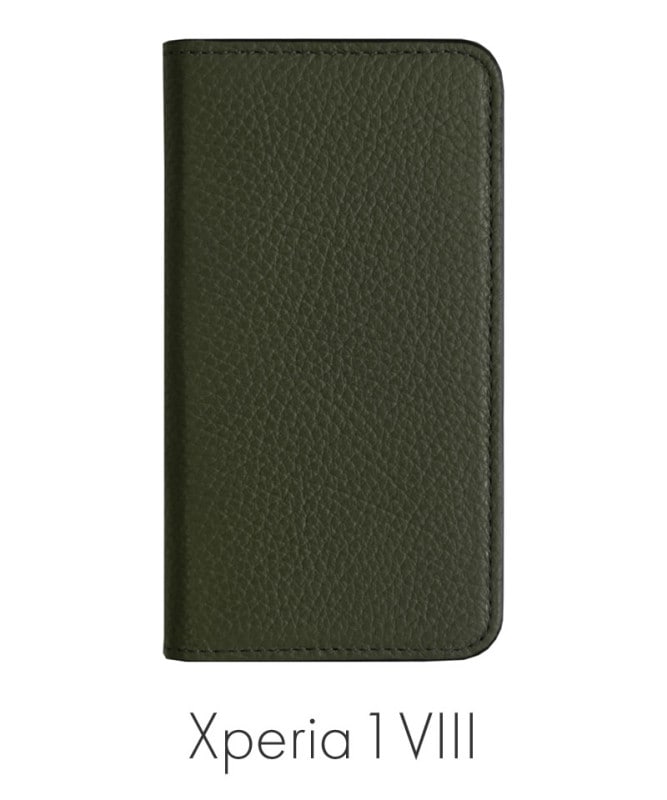Xperia 1 VIII �ܳ� ���ɥꥢ�쥶�� ��Ģ�������� ���������꡼�� 100061917-1190-007-darkgreen