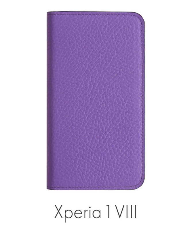 Xperia 1 VIII �ܳ� ���ɥꥢ�쥶�� ��Ģ�������� �ѡ��ץ� 100061917-1190-019-purple