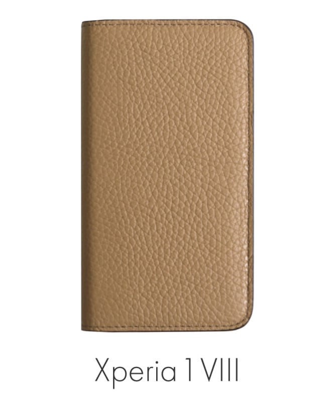 Xperia 1 VIII �ܳ� ���ɥꥢ�쥶�� ��Ģ�������� ���ץ����� 100061917-1190-026-cappuccino