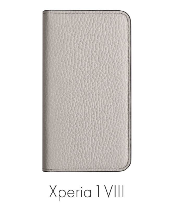 Xperia 1 VIII �ܳ� ���ɥꥢ�쥶�� ��Ģ�������� ���졼 100061917-1190-031-gray