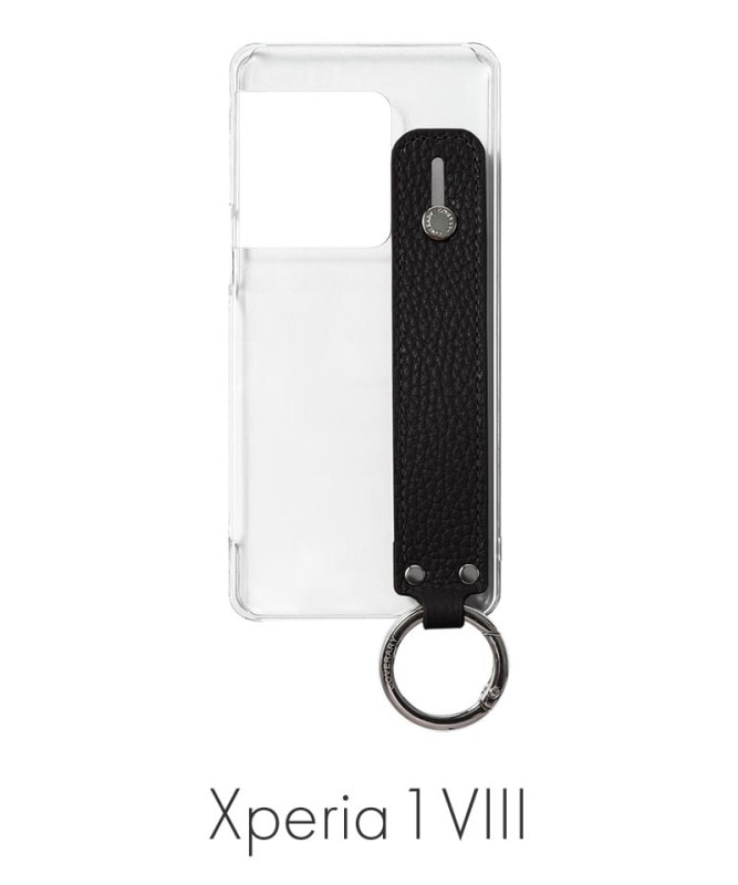 Xperia 1 VIII ���ꥢ������ �ܳ� ���ɥꥢ�쥶�� �ϥ�ɥ٥���դ� ���̥����� �֥�å� 100062351-1190-001-black