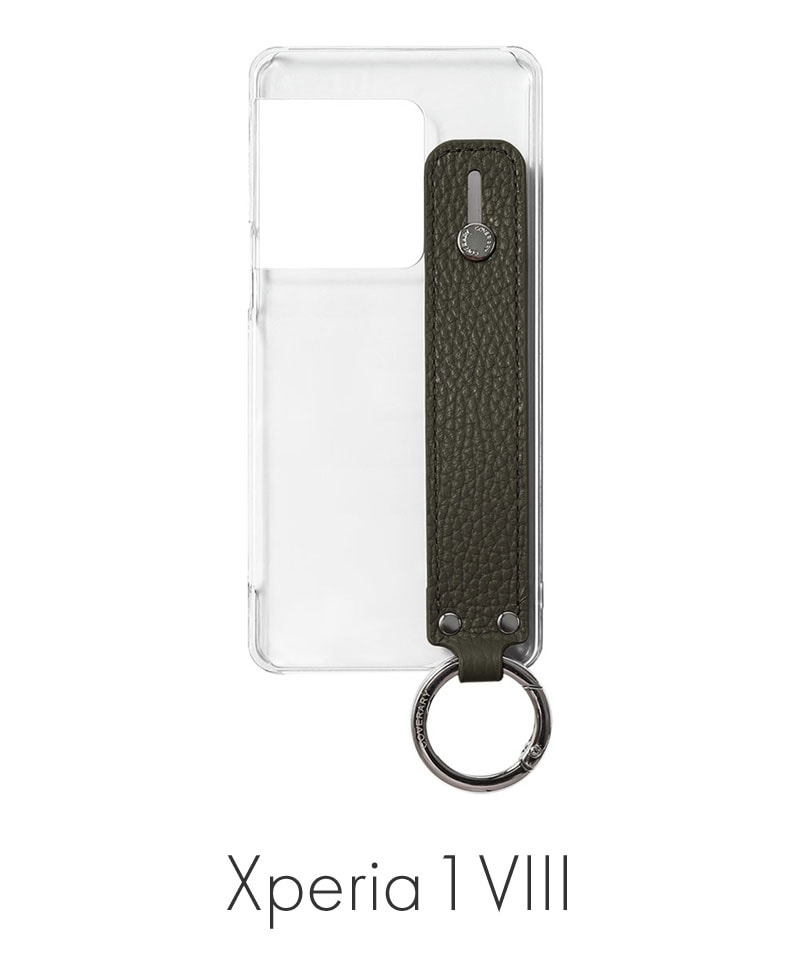Xperia 1 VIII ���ꥢ������ �ܳ� ���ɥꥢ�쥶�� �ϥ�ɥ٥���դ� ���̥����� ���������꡼�� 100062351-1190-007-darkgreen