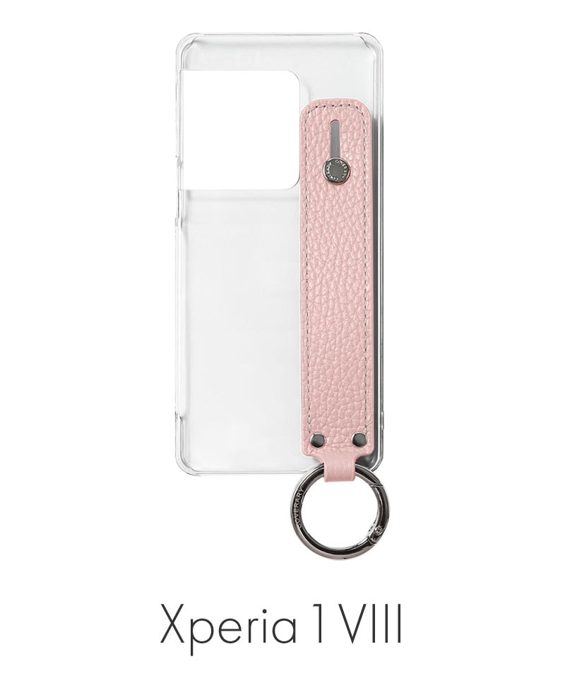 Xperia 1 VIII ���ꥢ������ �ܳ� ���ɥꥢ�쥶�� �ϥ�ɥ٥���դ� ���̥����� �饤�ȥԥ� 100062351-1190-016-lightpink