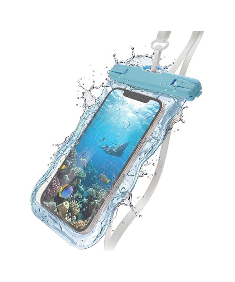 ���ޥ� �ɿ奱���� IP68 ���ȥ�å��� WAVECASE �礭�᥹�ޡ��ȥե��� �� �ס��� ��Ϥ ��ʪ���� ���襤�� ���ꥢ�֥롼 RFRWPF09WCLBL