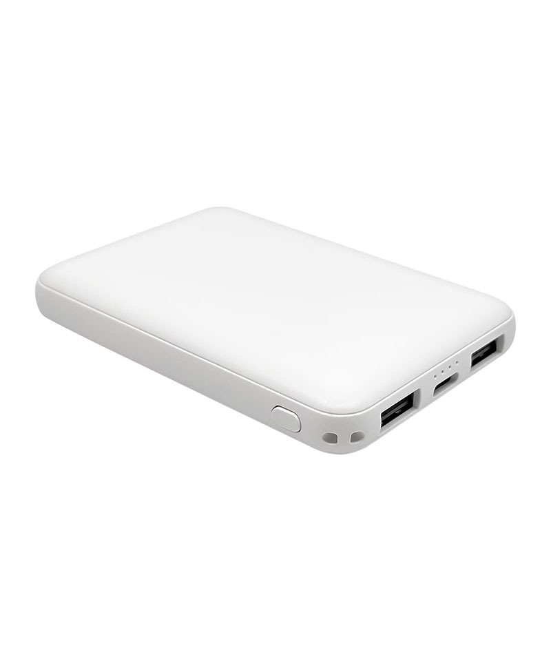 Ĺ��̿ ���� ����Ŵ ����������ӥ�Х���Хåƥ꡼ 5000mAh 3�ݡ��� USB Type-C 10W Type-A 2A �ۥ磻�� RLI050C2A02WH