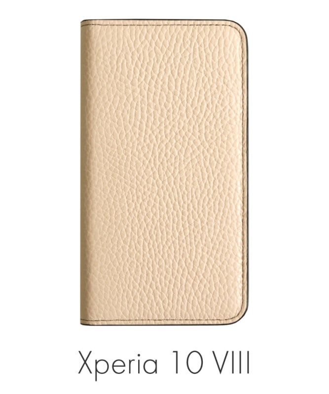 Xperia 10 VIII �ܳ� ���ɥꥢ�쥶�� ��Ģ�������� ������� 100061917-1243-014-ecru
