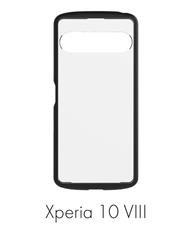 Xperia 10 VIII / 10 VII [LIGHT SHIELD] �׷�ۼ� �ϥ��֥�åɥ��ꥢ������ �֥�å� TR-XP265-LD-CLBK