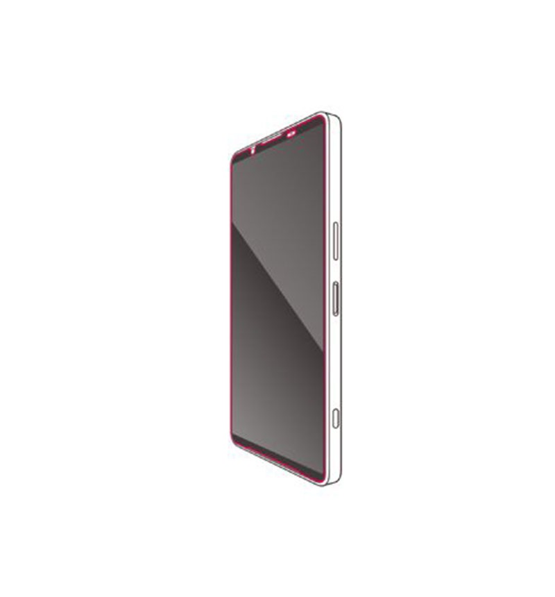 Xperia 1 VII/Xperia 1 VI ���饹�ե���� �ե졼���դ� ��Ʃ���֥�å� PM-X251FLGF