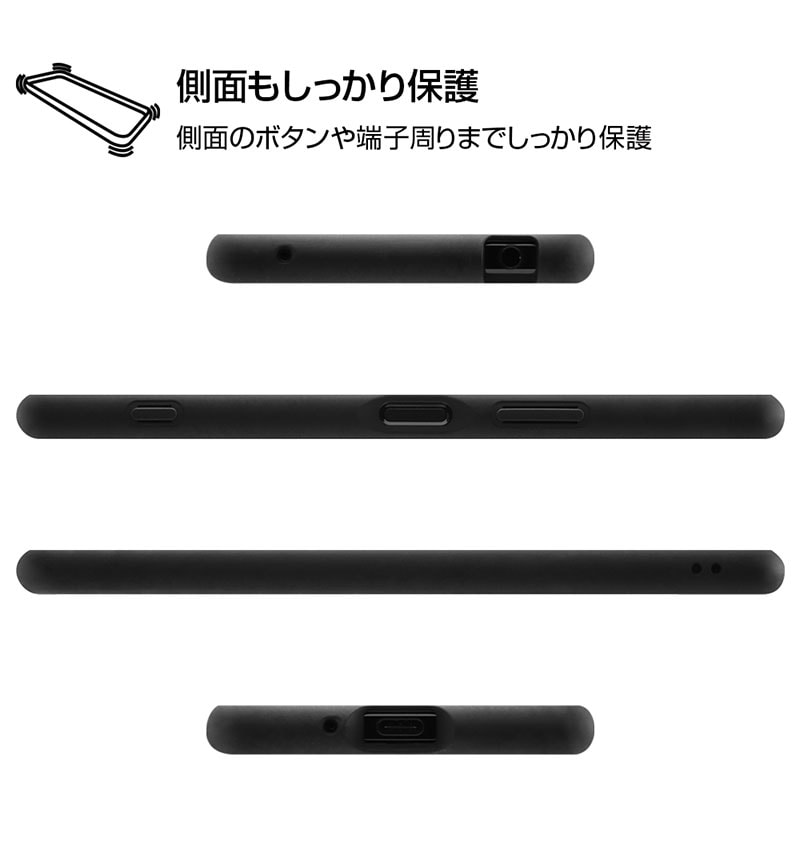Xperia 1 II 耐衝撃ハイブリッドケース Puffull クリア RT-RXP1M2CC14