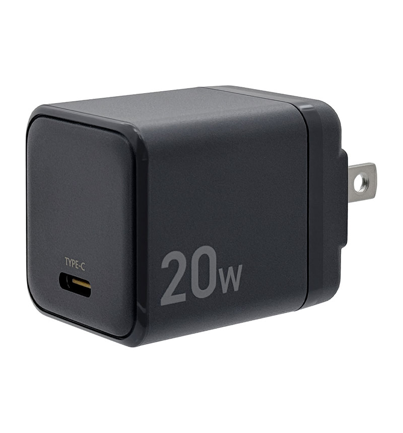 AC���Ŵ� PD�б� ���󥻥�� AC USB Type-C 20W ���� �����б� ���㥳���륰�졼 RACC20W03CGRY ���㥳���륰�졼 RACC20W03CGRY