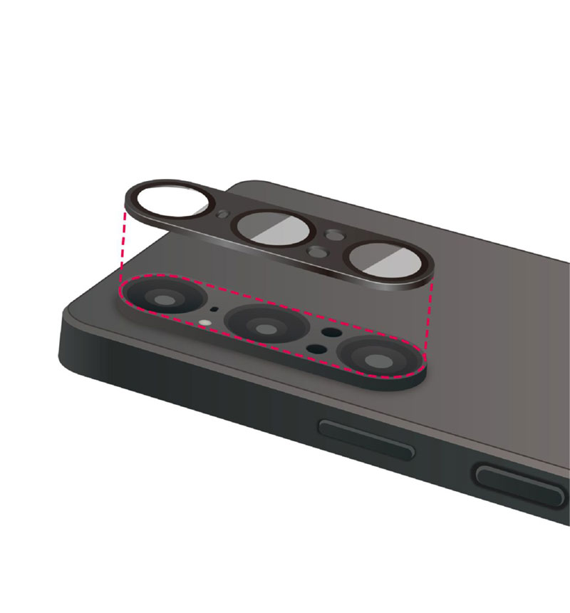 Xperia 1 VII/Xperia 1 VI ������󥺥��饹�ե���� ��Ʃ�� �����ɻ� �֥�å� PM-X251FLLG
