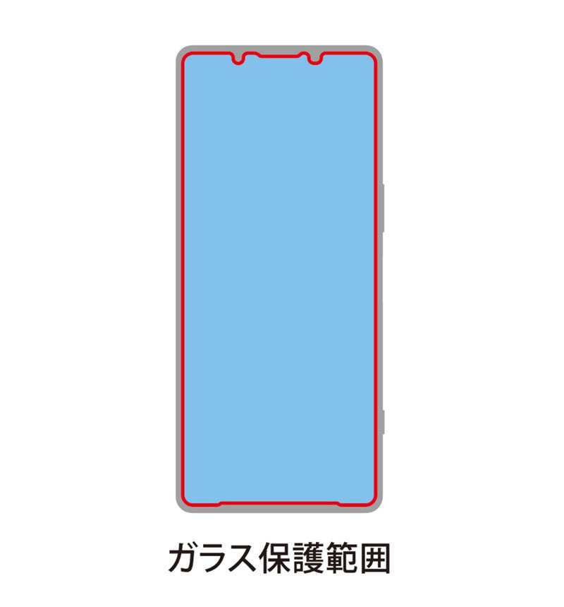 SUPER TOUGH GLASS for Xperia 5V �֥롼�饤�ȥ��å� DG-XP5M5B3F