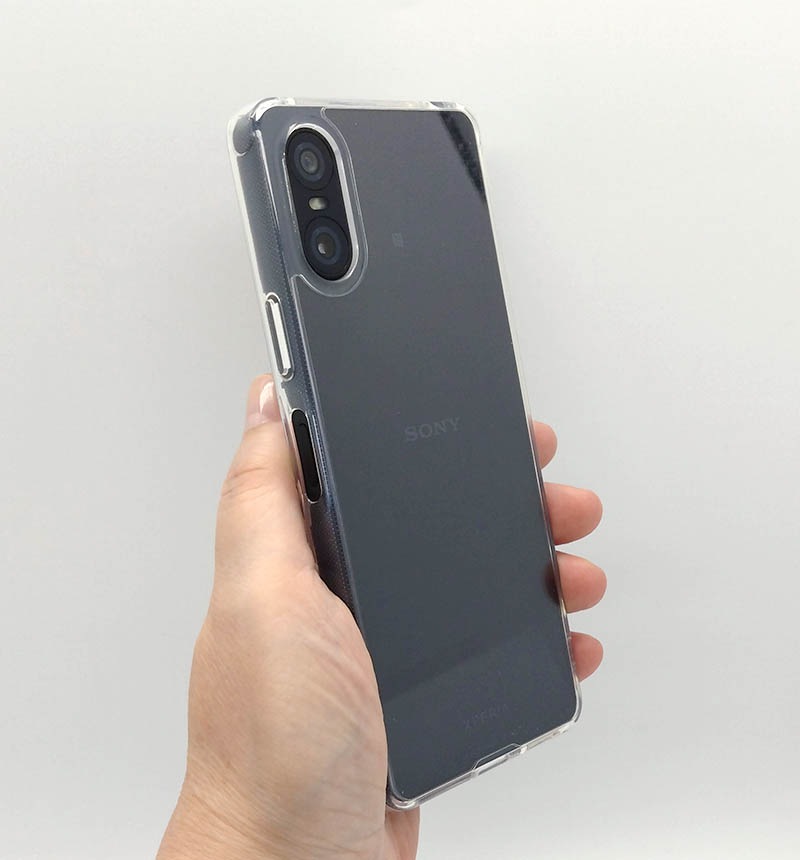 SONY Xperia 10 V 本体 ブラック 保護クリアケース付 Xperia 10 VI Like standard ハイブリッドケース クリア RT