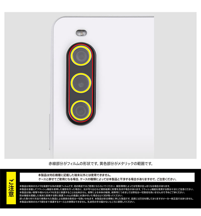 Xperia 10 V ���饹�ե���� ����� �᥿��å� 10H ����С� IN-RXP10M5FG/CAMSV