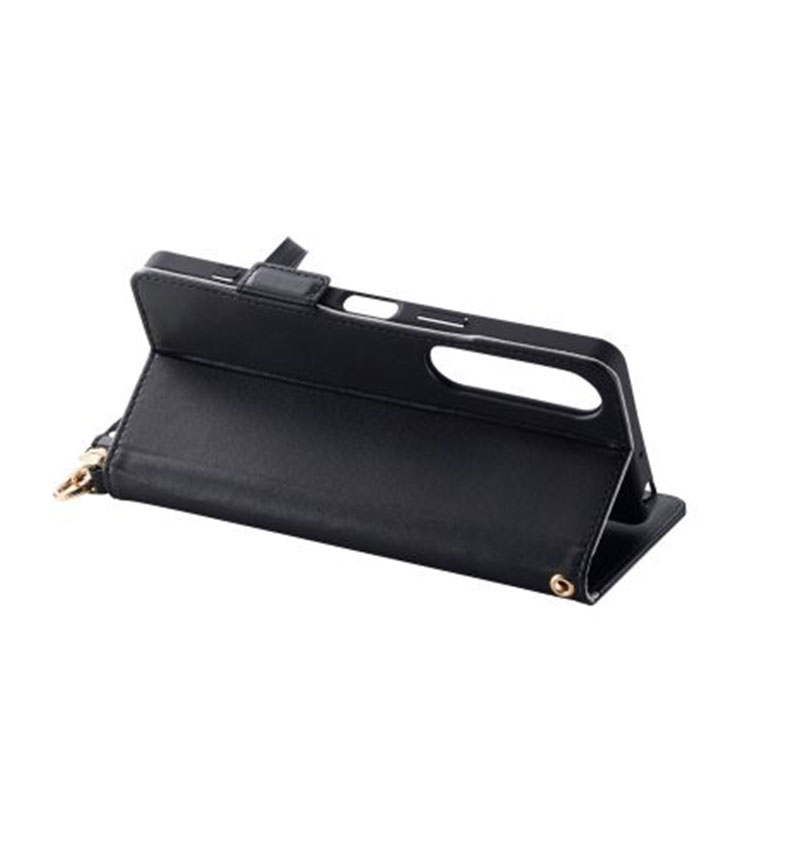 Xperia 1 VII ���եȥ쥶�������� ������ �Ѿ׷� �ϥ�ɥ��ȥ�å��� �֥�å� PM-X251PLFY4BK