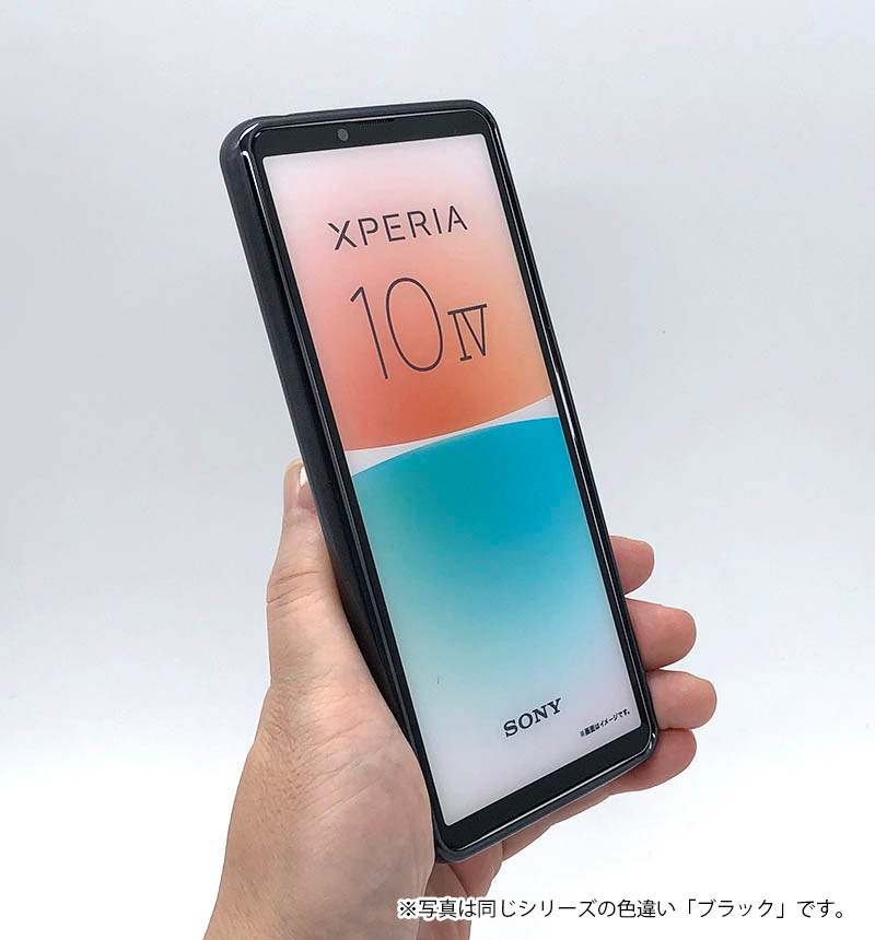 Xperia 10 IV TPU���եȥ����� �᥿��å��ե졼�� �֥롼 RT-RXP10M4HT2/AM