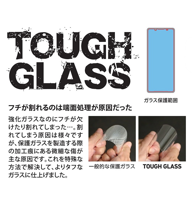 TOUGH GLASS 3D for Xperia 1 III��Xperia PRO-I �֥롼�饤�ȥ��å� �֥롼�饤�ȥ��å� DG-XP1M33DB3DF